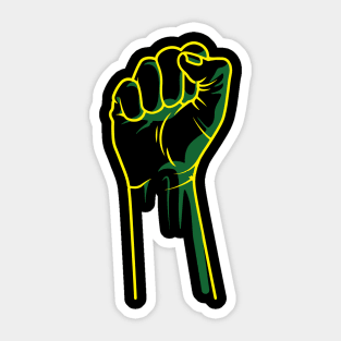 Justice Fist - Africa Colors Sticker